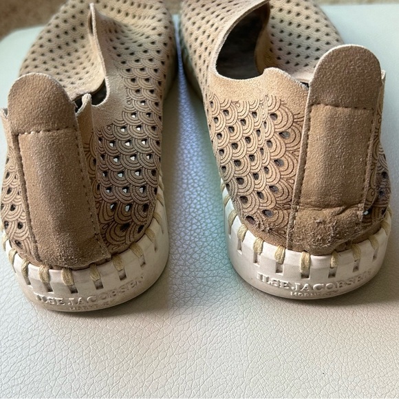 Ilse Jacobsen Tan Tulip Scallop Pattern Laser-Cut Slip-on Loafer Size 39 EU/9 US - Picture 7 of 11